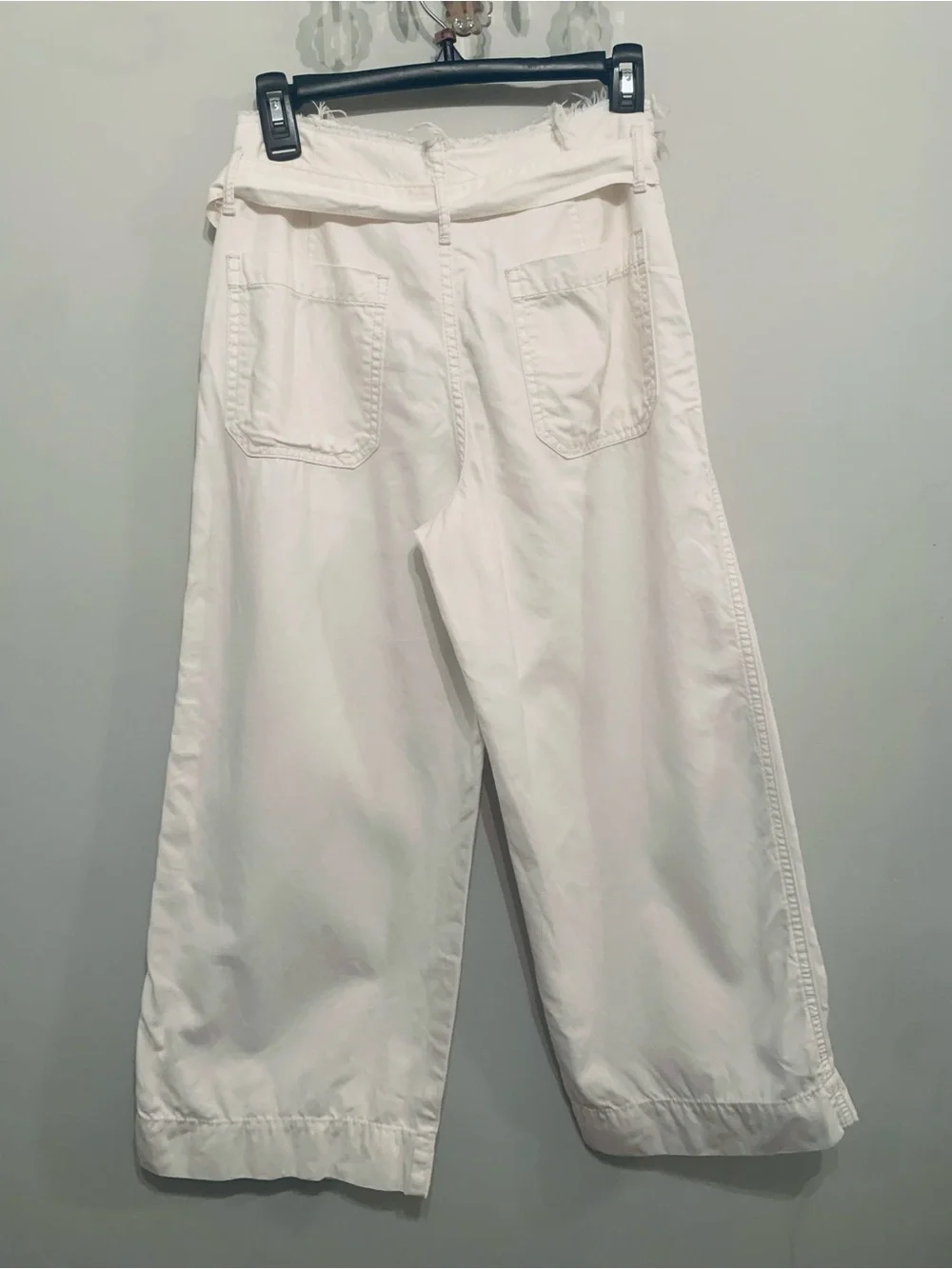 💕A.N.A💕HIGH-RISE FRAYED PAPER BAG DENIM TROUSER. GREAT CONDITION! - Picture 5 of 10